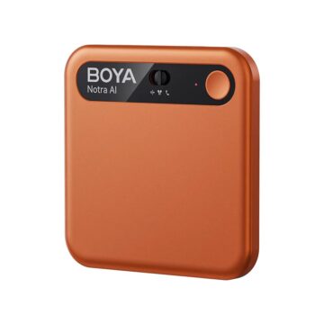 BOYA Notra Cosmic Orange - AI Audio Recorder - 64GB Room/Phone/BT